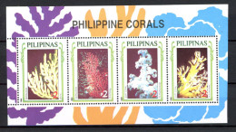 Philippinen Block 70 Postfrisch Korallen #HE868 - Filippine