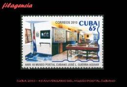 CUBA MINT. 2010-01 45 ANIVERSARIO DEL MUSEO POSTAL CUBANO - Nuevos