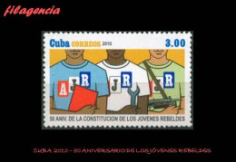 CUBA MINT. 2010-05 50 ANIVERSARIO DE LA ASOCIACIÓN DE JÓVENES REBELDES - Nuevos