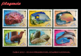 CUBA MINT. 2010-08 50 ANIVERSARIO DEL ACUARIO NACIONAL. FAUNA MARINA. PECES - Nuevos