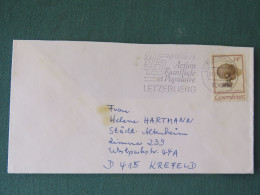 Luxembourg 1991 Cover To Germany - Mushroom - Family Slogan - Briefe U. Dokumente