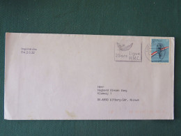 Luxembourg 1989 Cover To Denmark - Bicycle Tour De France H.M.C. Slogan - Briefe U. Dokumente