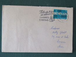 Luxembourg 1974 Cover To Sanem - Benelux - Caritas Stamps Slogan - Briefe U. Dokumente