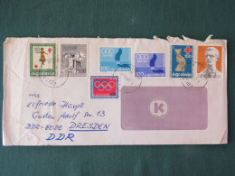 Yugoslavia 1980 Cover To Germany - Red Cross Tuberculosis Olympic Games - Lettres & Documents