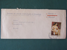 Yugoslavia 1970 Cover To England - Nude Woman Painting - Chemistry - Covers & Documents