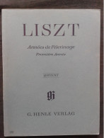 FRANZ LISZT 1ERE ANNEE DE PELERINAGE PIANO PARTITION MUSIQUE URTEXT HENLE VERLAG - Keyboard Instruments