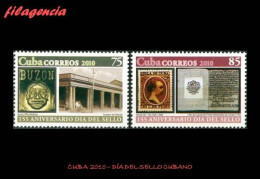 CUBA MINT. 2010-21 DÍA DEL SELLO CUBANO. SELLO EN SELLO. BUZÓN - Nuevos