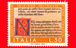 Nuovo - MNH - ITALIA - 1972 - 500 Anni Delle Prime Tre Edizioni Della Divina Commedia - Edizione Di Foligno - 50 L. - 1971-80: Neufs