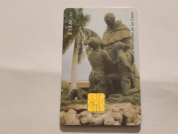 CUBA-(CU-ETE-0013)-Escultura De Fray Bartolomé-(12)-($10)-(0001045518)-used Card+1card Prepiad Free - Kuba