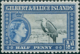 Gilbert & Ellice Islands 1956 SG64 ½d Great Frigate Bird QEII MLH - Gilbert & Ellice Islands (...-1979)