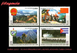 CUBA MINT. 2010-37 50 ANIVERSARIO DE LAS RELACIONES DIPLOMÁTICAS CUBA-CHINA - Nuevos