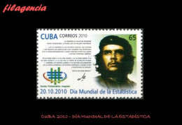 CUBA MINT. 2010-39 DÍA MUNDIAL DE LA ESTADÍSTICA. ERNESTO CHE GUEVARA - Nuevos