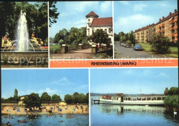 72518791 Rheinsberg Springbrunnen Platz Der Befreiung Schloss Rheinsberg - Zechlinerhütte