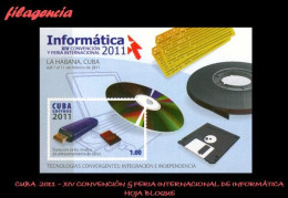 CUBA MINT. 2011-01 XIV CONVENCIÓN & FERIA INTERNACIONAL DE INFORMÁTICA. HOJA BLOQUE - Nuevos