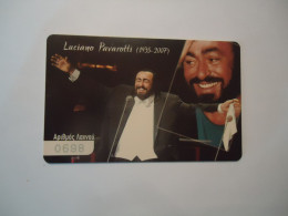 ITALY  GREECE MINT   CARDS COLLECTIVE  LUCIANO PAVAROTTI  MUSICS  2 SCAN - Other & Unclassified