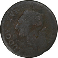 France, Louis XVI, Sol, 1781, Limoges, Cuivre, B+, Gadoury:350 - 1774-1791 Luigi XVI