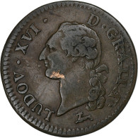 France, Louis XVI, Sol, 1786, Orléans, Cuivre, TTB, Gadoury:350 - 1774-1791 Ludwig XVI.