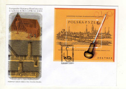 Enveloppe 1er Jour POLOGNE POLSKA Oblitération LUBIN 1 01/09/2001 - FDC