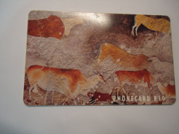 SOUTH AFRICA  USED  CARDS ANIMALS  CAVE PAINTINGS  2 SCAN - Sudafrica