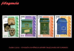 CUBA MINT. 2011-17 EMISIÓN AMÉRICA UPAEP. BUZONES POSTALES - Nuevos