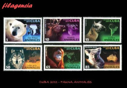 CUBA MINT. 2011-19 FAUNA. ANIMALES ENDÉMICOS DE CADA CONTINENTE - Nuevos