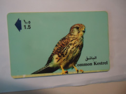 OMAN  USED   PHONECARDS  BIRD BIRDS EAGLES - Águilas & Aves De Presa