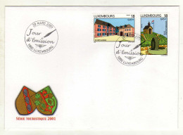 Enveloppe 1er Jour LUXEMBOURG Oblitération 1000 LUXEMBOURG 20/03/2001 - FDC