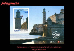 CUBA MINT. 2011-20 TURISMO. CIUDAD DE LA HABANA. HOJA BLOQUE - Nuevos