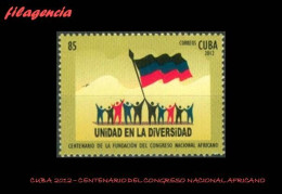 CUBA MINT. 2012-01 CENTENARIO DEL CONGRESO NACIONAL AFRICANO - Nuevos