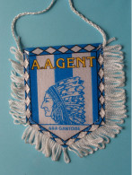 A.A. GENT - A-R-A GANTOISE >> WIMPEL (Drapeau) FANION De FOOTBALL / VOETBAL (Pennant) > ( See Scan ) +/- 10 X 8 Cm.! - Abbigliamento, Souvenirs & Varie