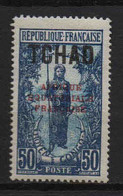 Tchad  - 1924 -  Tb AEF Surch-  N° 31 - Neufs* - MLH - Unused Stamps