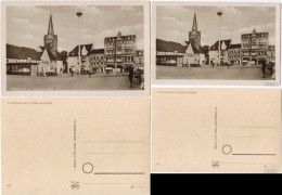 Senftenberg (Niederlausitz) Altmarkt Mit Kirche Und Tankstelle 1933 - Senftenberg