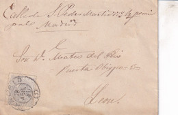 CARTA 1881   MADRID  A LEON - Covers & Documents