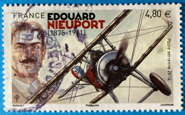 France 2016 : Edouard Nieuport, Sportif Et Industriel Français De L'aéronautique N° 80 Oblitéré - 1960-.... Afgestempeld