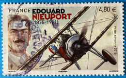 France 2016 : Edouard Nieuport, Sportif Et Industriel Français De L'aéronautique N° 80 Oblitéré - 1960-.... Matasellados