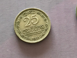 Münze Münzen Umlaufmünze Sri Lanka 25 Cents 1971 - Sri Lanka (Ceylon)