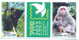 2023. Tajikistan, 39th Asian International Stamp Exhibition'2023, 2v + Label Self-adhesive, Mint/** - Tadzjikistan