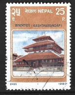 NEPAL. N°454A Oblitéré De 1987. Temple Hindou. - Hinduismo