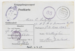 GERMANY POSTKARTE STALAG  TO WELLINGTON NEW ZEALAND 20.11.1942 + CENSOR - Brieven En Documenten