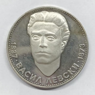 Bulgaria 5 Leva 1973 100° Dalla Morte Di Vasil Levski Km#82 Proof Segnetti Sui Fondi E.1409 - Bulgaria