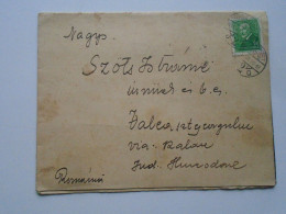 ZA486.5 Hungary 1935 Vajdahunyadi Bogdánffy K.- Obituary Sent By Post -sent To CRISENI - Hundedoara - Brieven En Documenten