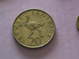Münze Münzen Umlaufmünze Tansania 20 Cent 1970 - Tanzanía