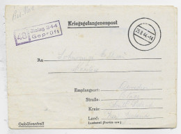 GERMANY FORMULE STALAG LETTRE COVER 25.8.1944 TO  OTAGO NEW ZEALAND - Briefe U. Dokumente