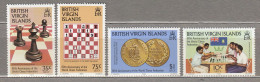 BRITISH VIRGIN ISLANDS 1984 World Chess Federation MNH(**) Mi 464-467 #Sport141 - Echecs