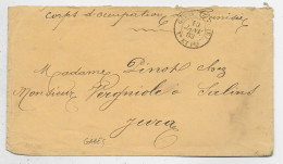 TUNISIE TAD GAFSA 10 JANV 1883 Tet Pes + MENTION CORPS D'OCCUPATION DE TUNISIE  PETITE LETTRE - Covers & Documents