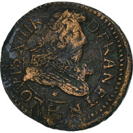 France, Louis XIII, Double Tournois, 1632, La Rochelle, Cuivre, TTB, CGKL:304 - 1610-1643 Ludwig XIII. Der Gerechte