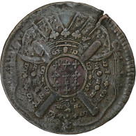 France, 20 Sols, Siège De Lille, 1708, Lille, Cuivre, TTB - Other & Unclassified