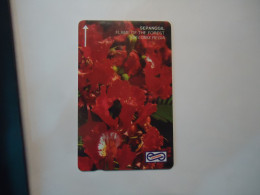 MALAYSIA USED CARDS   FLOWERS - Malasia