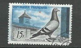 France  N° 1091  Colombophilie  Bleu Clair    Oblitéré        AB        à Saisir En L'état   Voir Scans    Soldes ! ! ! - Tauben & Flughühner