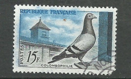 France  N° 1091  Colombophilie  Bleu Clair    Oblitéré        AB        à Saisir En L'état   Voir Scans    Soldes ! ! ! - Pigeons & Columbiformes